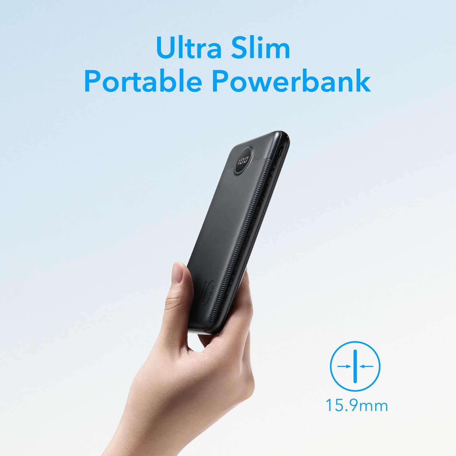 Veger L10S W1105PD 10000mAh Powerbank, 20W PD/QC3.0, digitális kijelző, 2×USB-A + USB-C – 17. kép