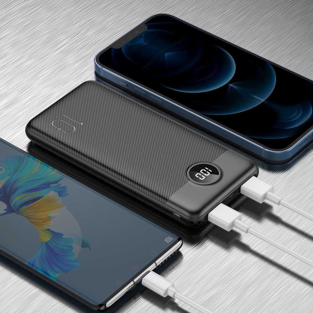Veger L10S W1105PD 10000mAh Powerbank, 20W PD/QC3.0, digitális kijelző, 2×USB-A + USB-C – 22. kép