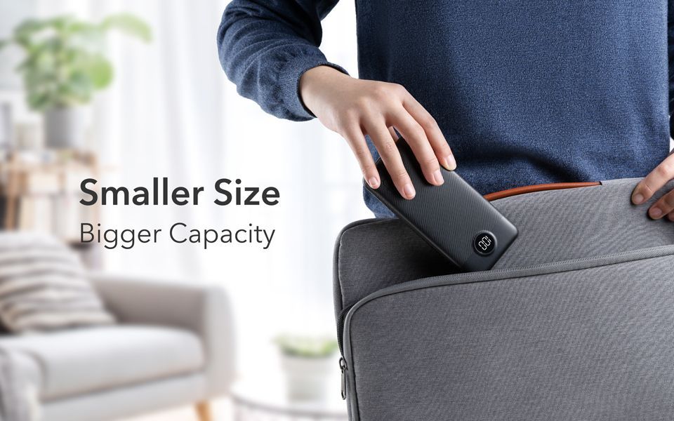 Veger L10S W1105PD 10000mAh Powerbank, 20W PD/QC3.0, digitális kijelző, 2×USB-A + USB-C – 24. kép