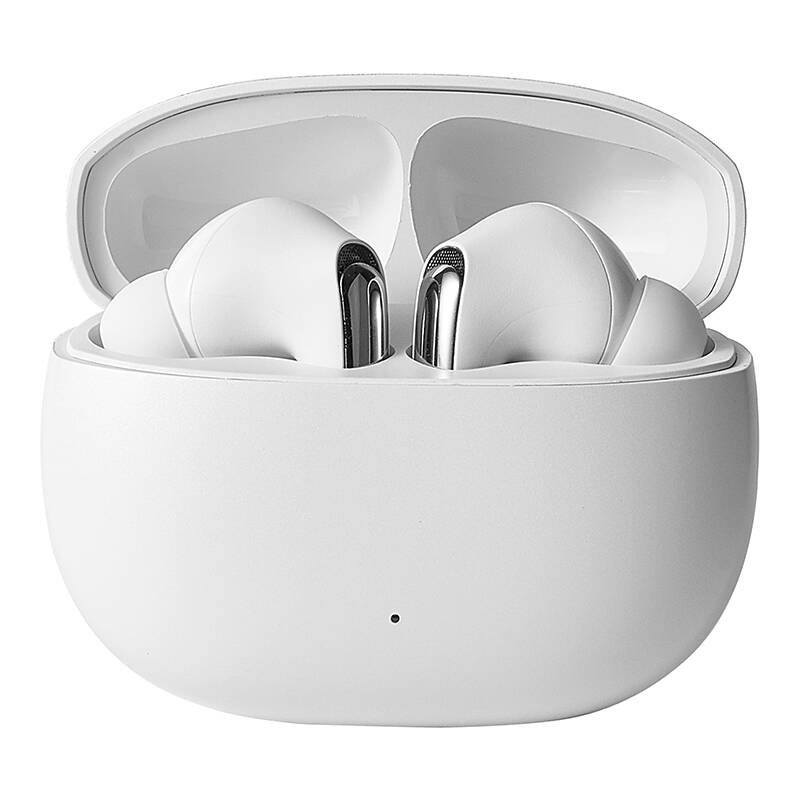 Joyroom FunPods JR-FN1 TWS Bluetooth vezeték nélküli fülhallgató, fehér, érintésvezérlés, kompakt kivitel – 4. kép