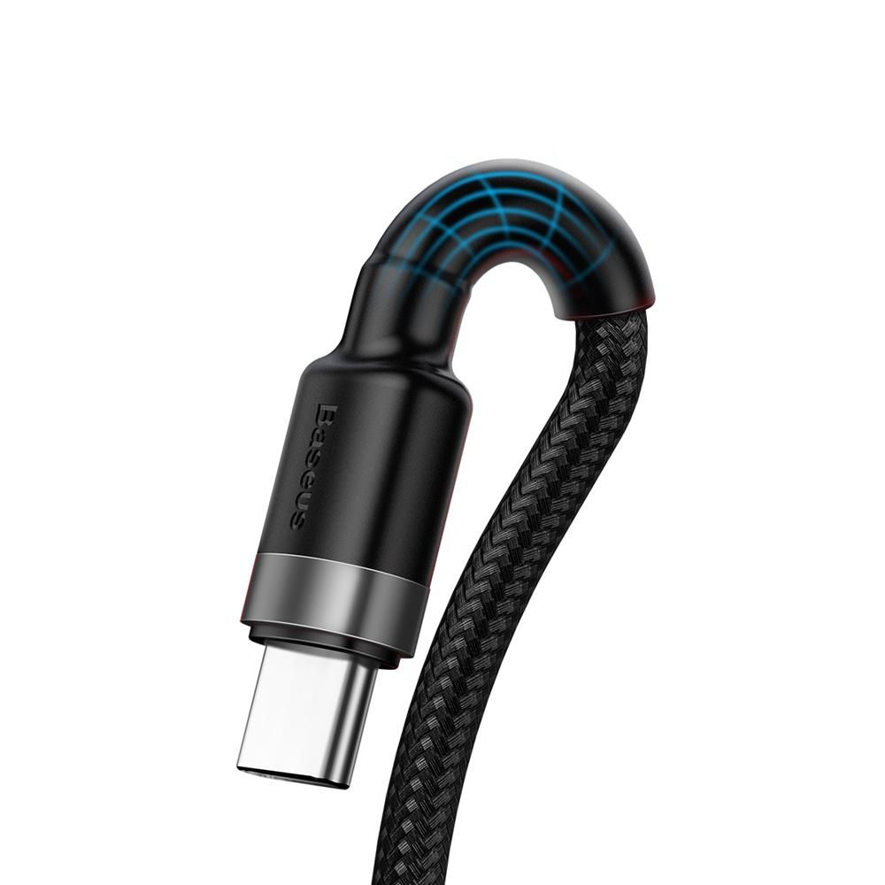 Baseus Cafule HW QC USB–USB-C töltő- és adatkábel – 1 m, 40W, szürke-fekete – 14. kép