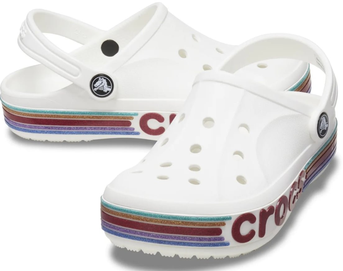 Crocs Gyerek Papucs Bayaband Rainbow Glitter Clg K
