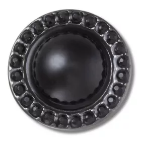 Crocs Jibbitz Black Dome with Gems