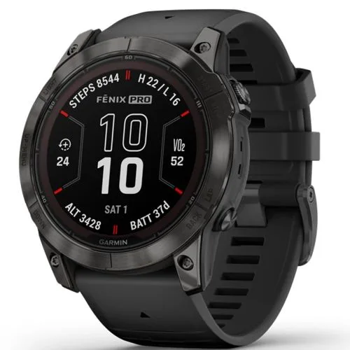 Garmin fēnix 7X Pro Solar GPS Okosóra 51 mm – Napelemes Töltés, Többsávos GPS, LED Zseblámpa