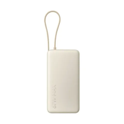 Xiaomi Power Bank 20000mAh 67W Külső Akkumulátor – 67W Gyorstöltés, Beépített USB-C Kábel, Három Eszköz Egyidejű Töltése