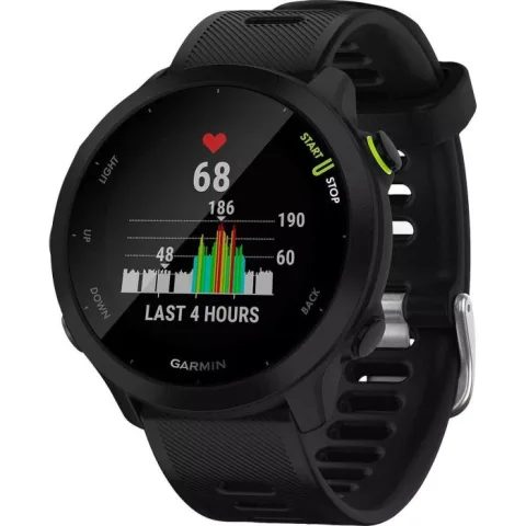Garmin Forerunner 55 GPS Futó Okosóra – 42 mm, Akár 14 Napos Üzemidő, Edzéstervezés és Pulzusmérés