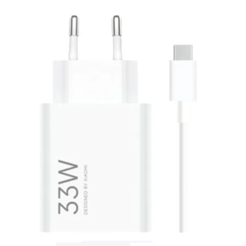 Xiaomi Travel Charger (Type-A) 33W Hálózati Töltő – Gyorstöltés, Intelligens Teljesítményszabályozás, USB-A–USB-C Kábellel