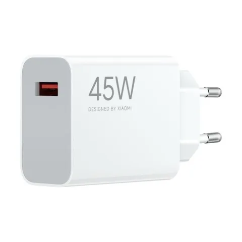 Xiaomi Travel Charger Turbo Power Adapter (Type-A) 45W – USB-A Hálózati Gyorstöltő, Turbo Charging, USB Power Delivery Támogatás