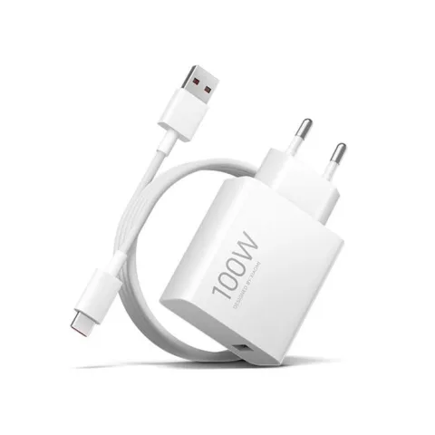 Xiaomi Mi Travel Charger Combo Set USB-A–USB-C Kábellel (1 m) 100W – HyperCharge Hálózati Gyorstöltő, PD, PPS, QC Támogatás