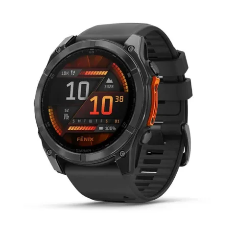 Garmin Fenix 8 51 mm – Prémium Multisport Okosóra AMOLED Kijelzővel, Térképekkel, LED Zseblámpával és Akár 29 Napos Üzemidővel