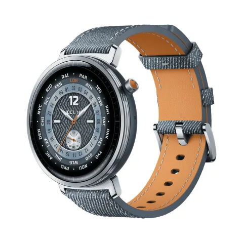 HONOR Watch Fit Elegant Denim okosóra – 1,32″ AMOLED, GPS, Bluetooth hívás, 5 ATM és akár 23 napos üzemidő