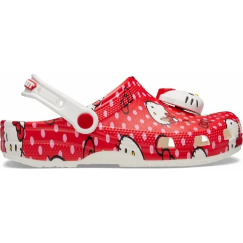 Crocs Papucs Hello Kitty Red Classic Clog